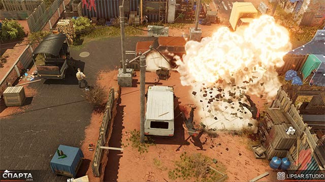 Hiệu ứng cháy nổ và góc quay camera đỉnh như một bộ phim hành động bom tấn