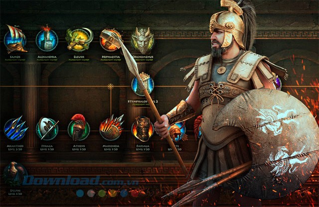 Lên cấp trong Sparta War of Empires