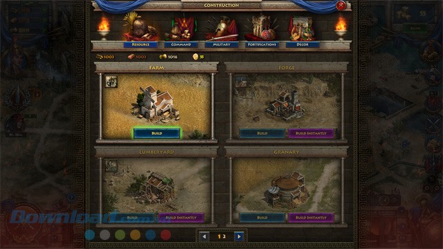 Xây nhà trong Sparta War of Empires