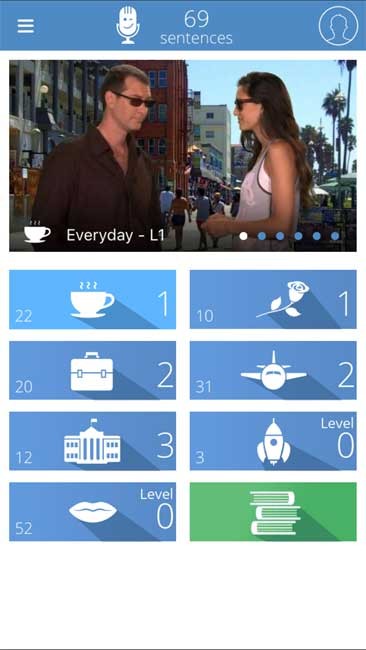 Giao diện Learn English, Speak English cho iOS
