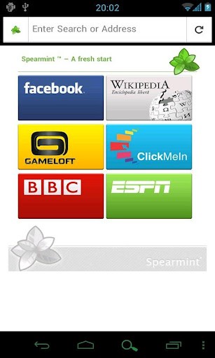 Spearmint Legacy Browser for Android