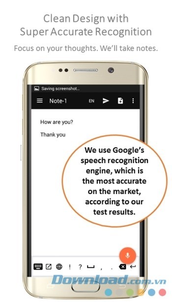 Hoạt động dựa trên ứng dụng nhận dạng giọng nói của Google