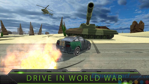 Game đua xe trong chiến tranh Speed Car: WW Warzone