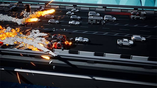 Game Speed Demons 2 được chơi ở góc nhìn cuộn ngang độc đáo cùng 3 camera