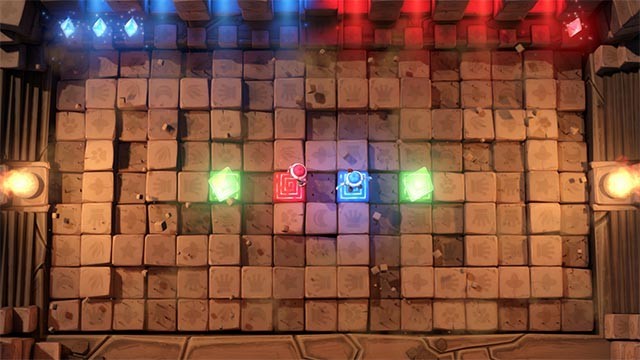 Chơi game Speed Mazing ở góc nhìn từ trên xuống giúp bao quát toàn bộ đấu trường