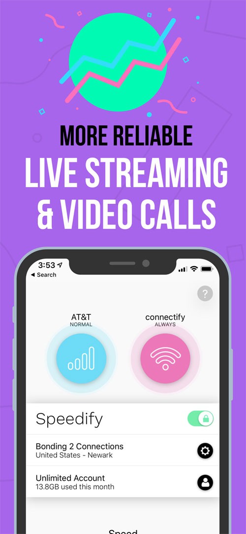 Speedify chuyển đổi kết nối liền mạch giữa Wi-Fi và 3G