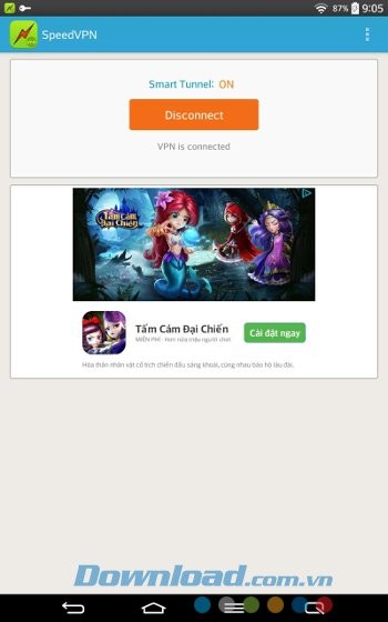 Giao diện SpeedVPN