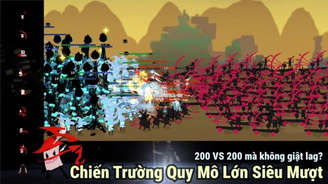 Chiến trường quy mô lớn siêu mượt