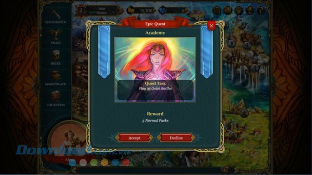 Nhận nhiệm vụ trong game