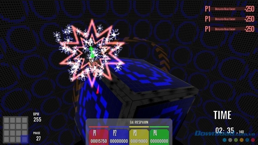 Giao diện chính của game âm nhạc Spin the Beat cho máy tính và Mac