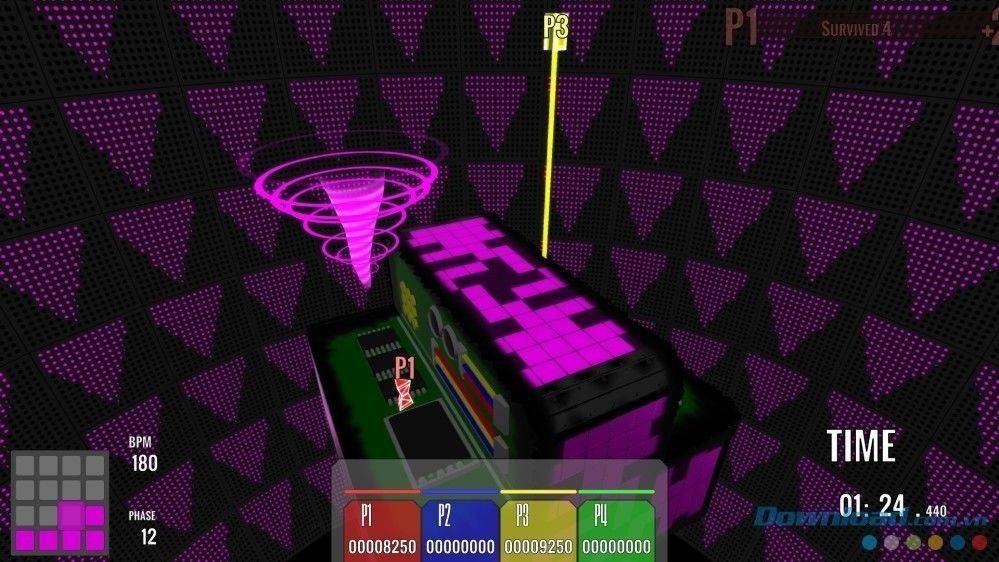 So tài với nhiều đối thủ trong game âm nhạc Spin the Beat cho Mac và máy tính