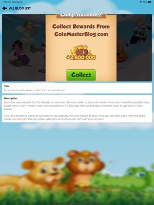 Thu thập xu để chơi Coin Master