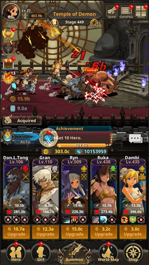 Nâng cấp kỹ năng chiến đấu mạnh mẽ cho anh hùng