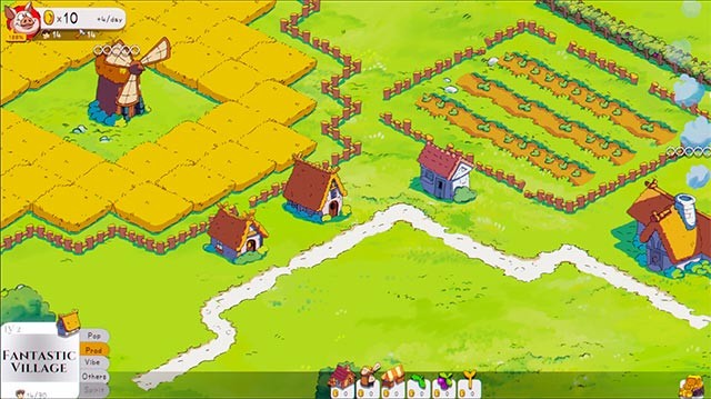 Xây dựng những ngôi nhà ấm cúng cho sinh vật lang thang, làm đường và khu chợ nhộn nhịp