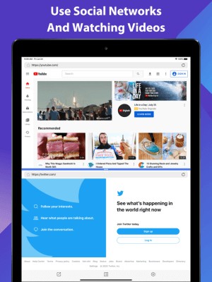 Sử dụng mạng xã hội và xem video cùng lúc
