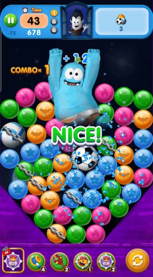 Giải các màn đố match-3 đầy màu sắc