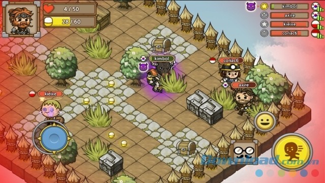 Thu thập các vật phẩm trên đường đi để tăng lợi thế