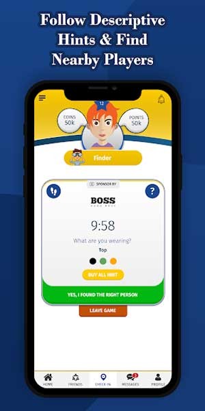 Tìm người chơi mới ở gần bạn dựa trên gợi ý mà game đưa ra