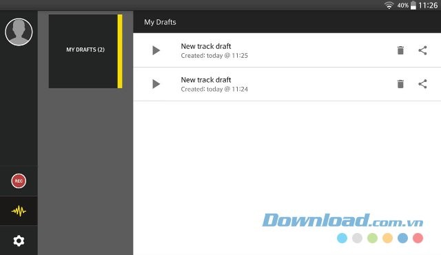 Thư viện trên Spreaker Studio