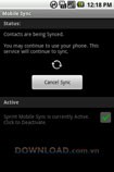 Sprint Mobile Sync for Android - Đồng bộ thiết bị di động