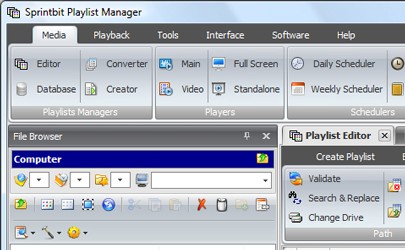 Sprintbit Playlist Manager