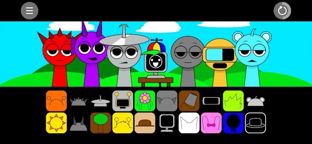 Sprunki - Cute vs Scary Beats là game âm nhạc tương tác thú vị giống Incredibox