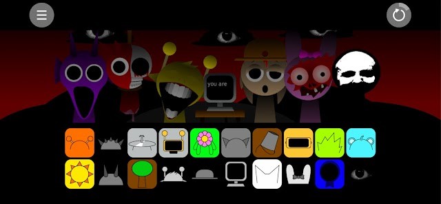 Game Sprunki - Cute vs Scary Beats kết hợp nhịp điệu với các chủ đề rùng rợn, kinh dị