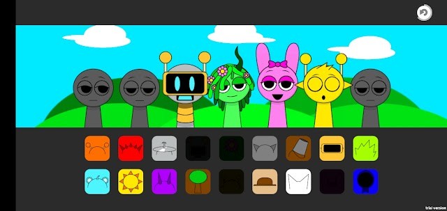 Kết hợp các nhân vật khác nhau để tạo ra giai điệu độc đáo trong game Sprunki Horror Music Game