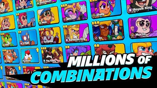 Hàng triệu nhân vật với các kỹ năng đa dạng