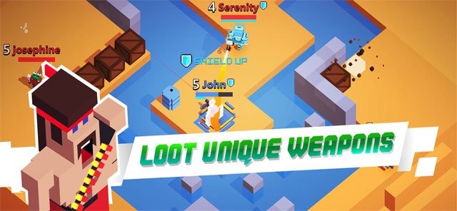 Nhặt vũ khí trên bản đồ