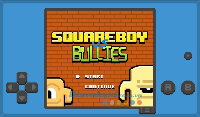 Giao diện chơi game Squareboy vs Bullies trên Android