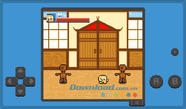 Giao diện chơi game Squareboy vs Bullies trên Android