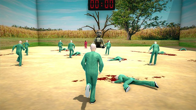 Cuộc chạy đua giữa những người chơi trong đấu trường Squid Guy