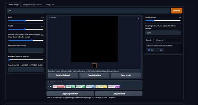 Stable Diffusion có bộ cài đặt khá chi tiết
