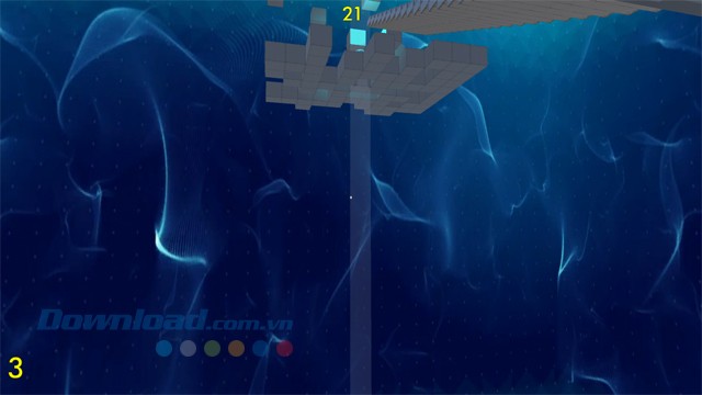 Khoảng không vô tận trong game giải đố miễn phí Stairleporter cho Mac