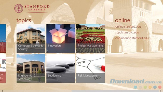 Các chủ đề chính của Stanford University