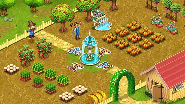 Trồng hoa màu ngay ở sân sau để cung cấp thực phẩm tươi sạch cho nhà hàng