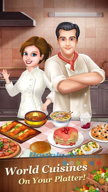 Giao diện chơi game Star Chef trên Android