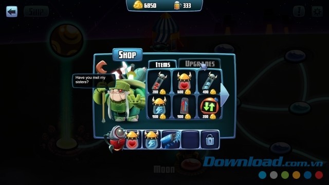 Bước vào cửa hàng trong game chiến thuật Star Vikings cho máy tính, Mac và Linux