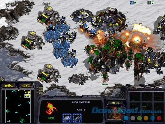 Tham gia vào các trận đấu quyết liệt trong game chiến thuật thời gian thực StarCraft Brood War miễn phí cho Mac
