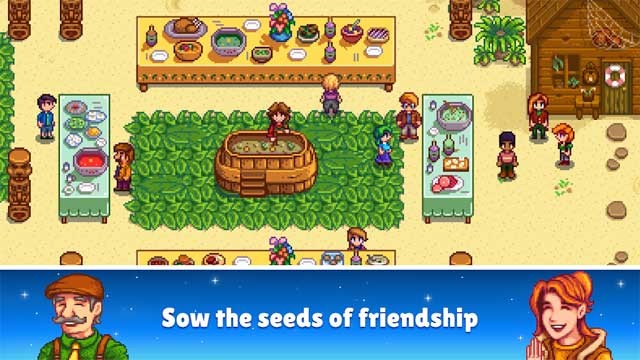 Kết bạn với các cư dân trong thị trấn của Stardew Valley for Android