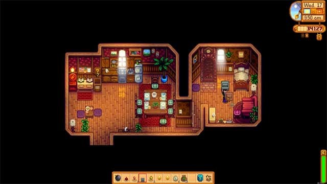 Đi vào nhà Thị trưởng và đặt một cầu thang trong phòng ngủ ở bên phải