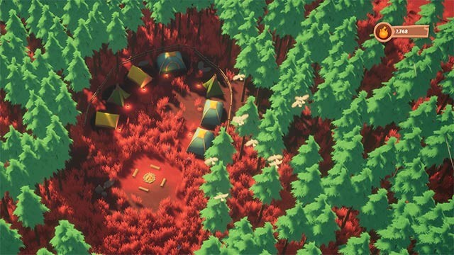 Chọn màu chủ đề cho khu cắm trại với bảng màu phong phú mà Starlit Stories cung cấp