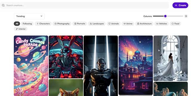 Starry AI là nền tảng tạo ảnh AI đa tính năng