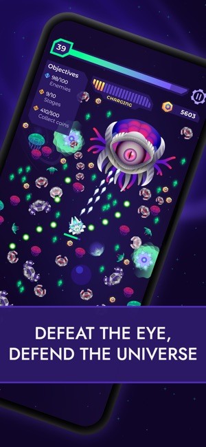 Đánh bại kẻ thù và bảo vệ vũ trụ trong game Starship Survivor