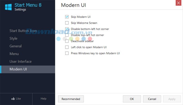 Thiết lập giao diện người dùng hiện đại