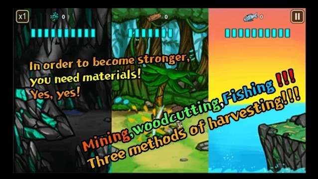 Thu thập tài nguyên để trở nên mạnh mẽ hơn