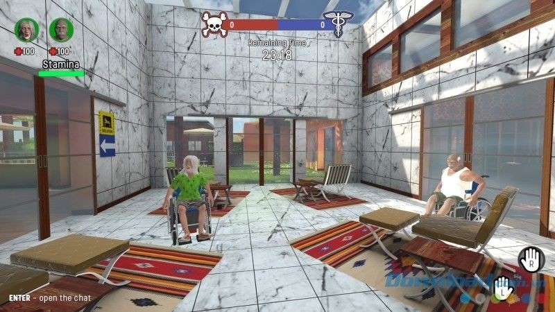 Giao diện chính của game giải cứu bệnh nhân Stayin' Alive cho máy tính