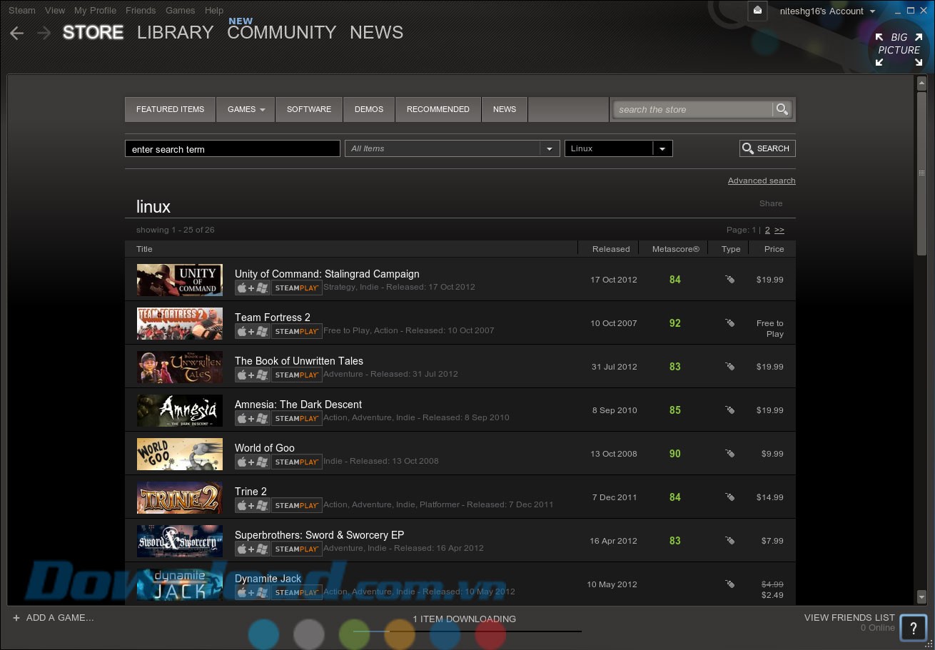 Danh sách game hỗ trợ