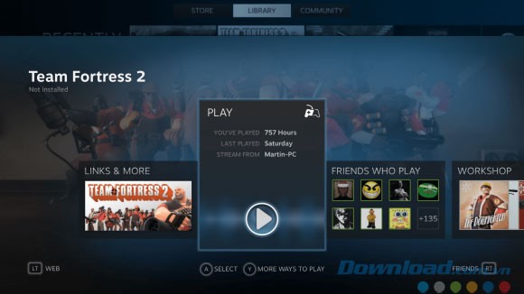 Chơi nhiều game trên Steam